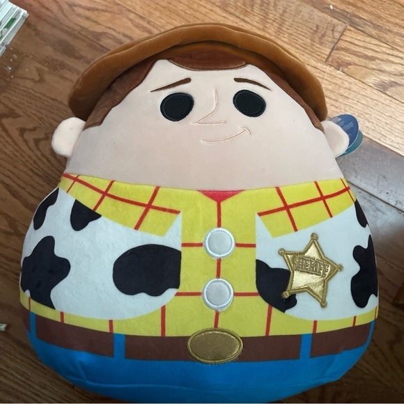 DISNEY Squishmallow 12 Inch WOODY TOY STORY  Kellytoy Brand New With Tags - Picture 1 of 7